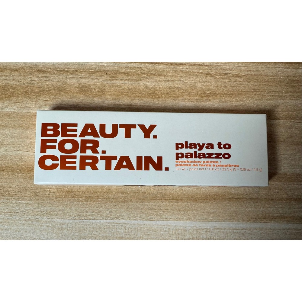Beauty For Certain Playa To Palazzo Eyeshadow Palette Makeup‎ NEW